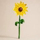 Sunny Bloom Handcrafted Yellow Sunflower Sculpture – 14 Inch Decorative Floral Art Piece for Home Decor