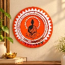 Buddha Mirror Mandala Wall Art – 6 Inch MDF Decor